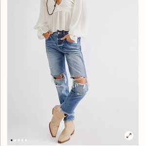 NWT Size 25 free people Good Time Relaxed Skinny Jeans